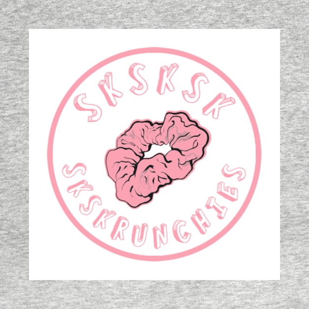 SKSKSK Scrunchie Sticker VSCOGRL Visco Girl Pink Pastel Gifts for Girls by gillys